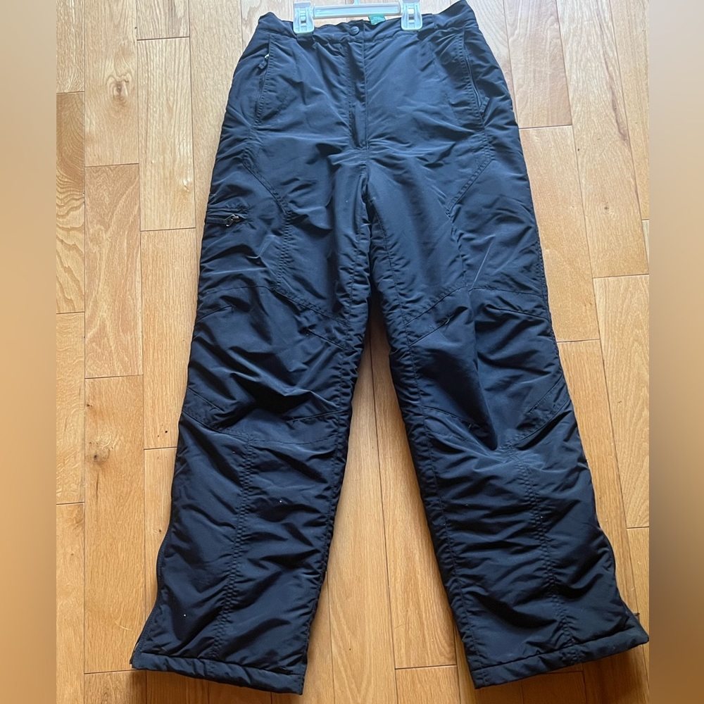 Girls black snow suit pants